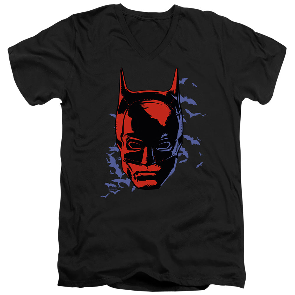 The Batman Shadowed Headshot V-Neck T-Shirt