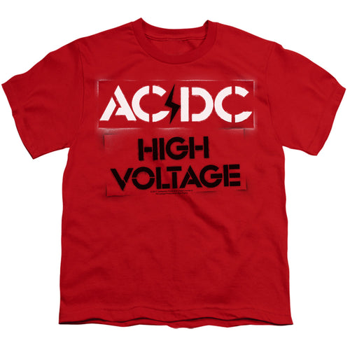 AC/DC High Voltage Stencil Youth/Toddler T-Shirt