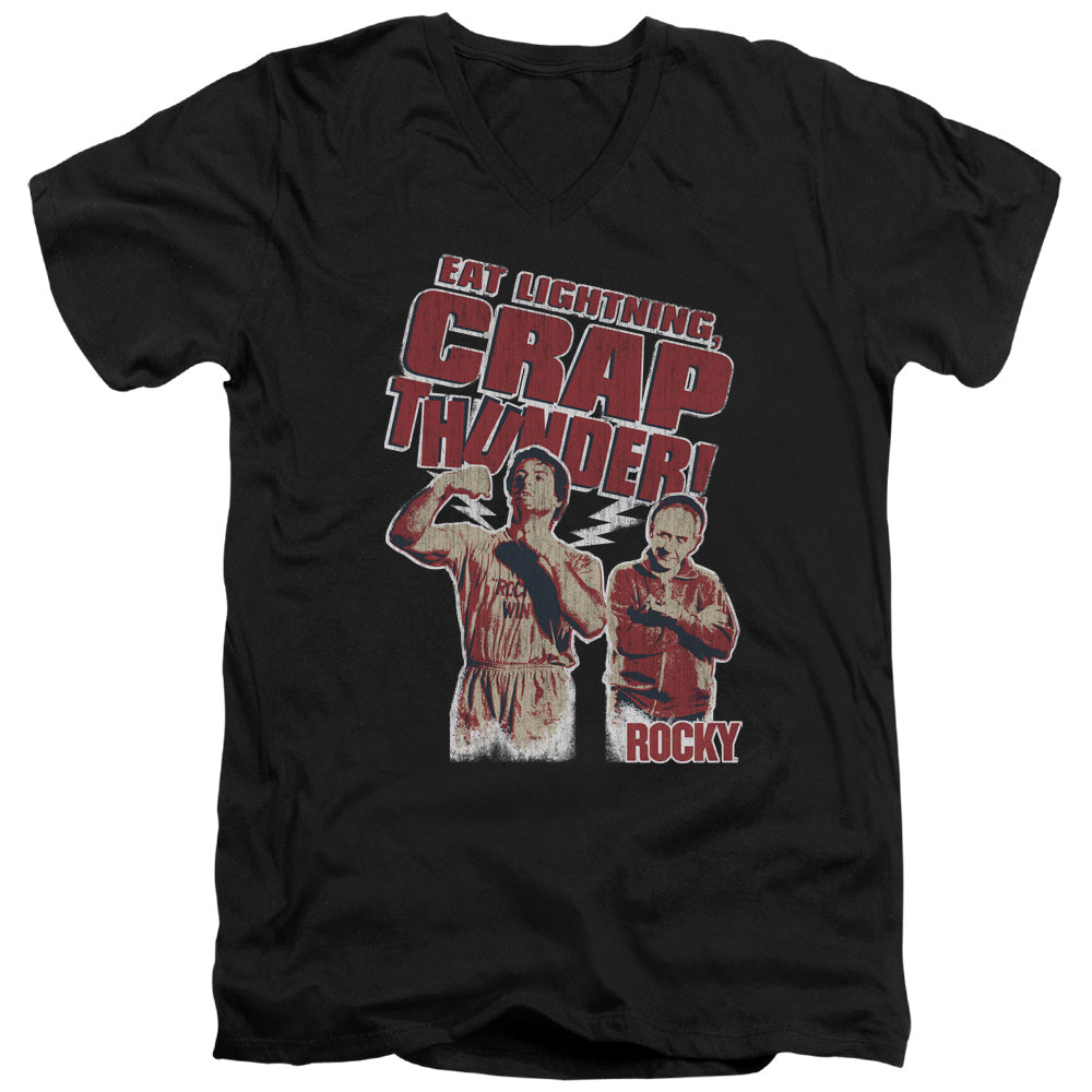 Rocky Eat Lightning V-Neck T-Shirt
