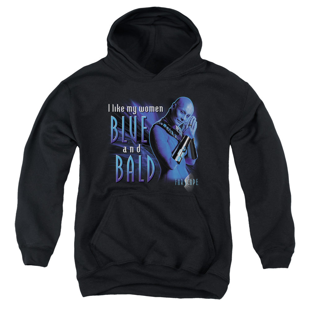Farscape Blue And Bald Youth Hoodie