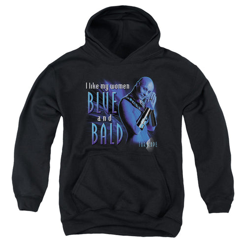 Farscape Blue And Bald Youth Hoodie