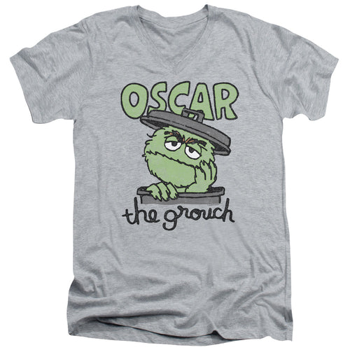 Sesame Street Canned Grouch V-Neck T-Shirt