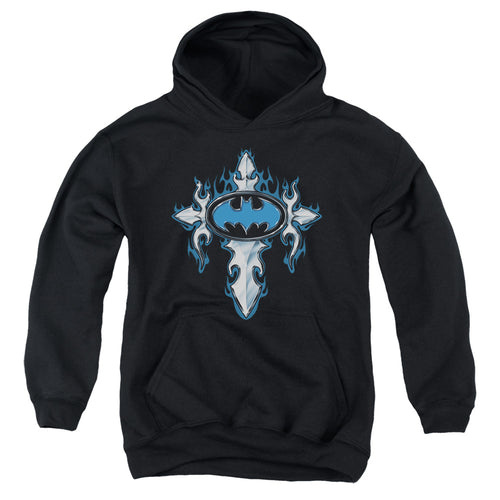 Batman Gothic Steel Logo Youth Hoodie