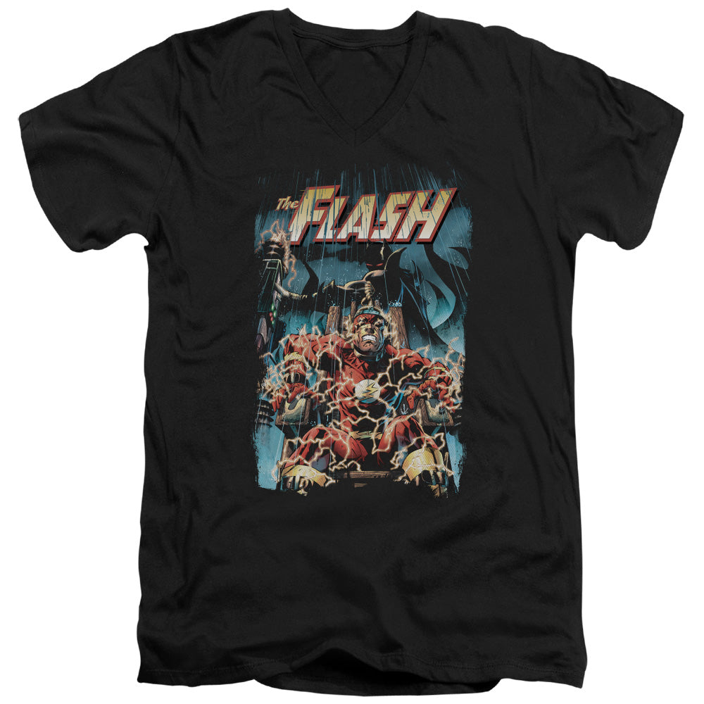 Justice League Electric Chair V-Neck T-Shirt