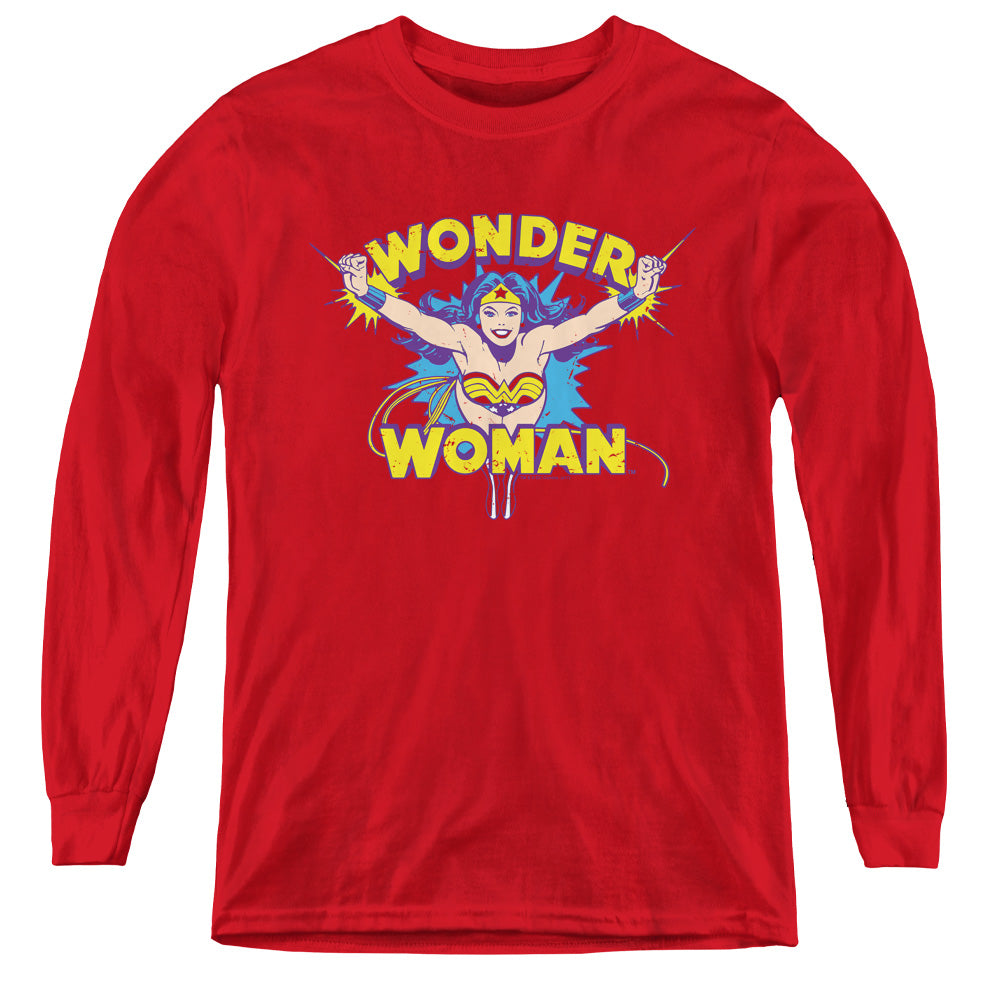 Wonder Woman Flying Through Youth Long Sleeve T-Shirt