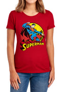 Superman Big Blue Womens T-Shirt