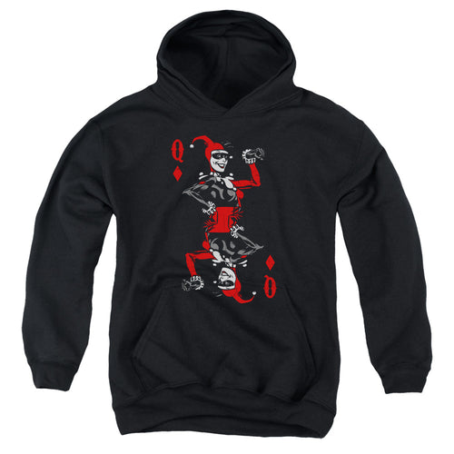 Batman Quinn Of Diamonds Youth Hoodie