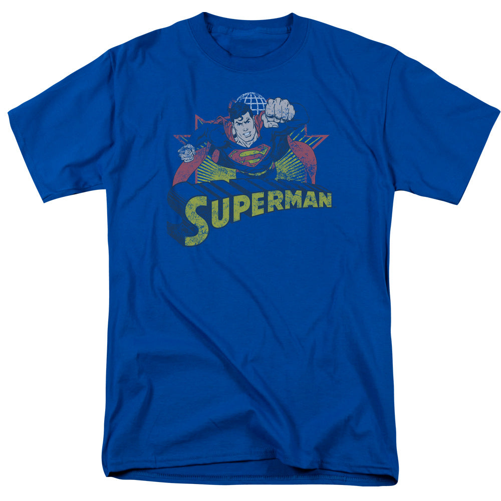 Justice League Superman Rough Distress T-Shirt