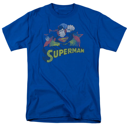 Justice League Superman Rough Distress T-Shirt