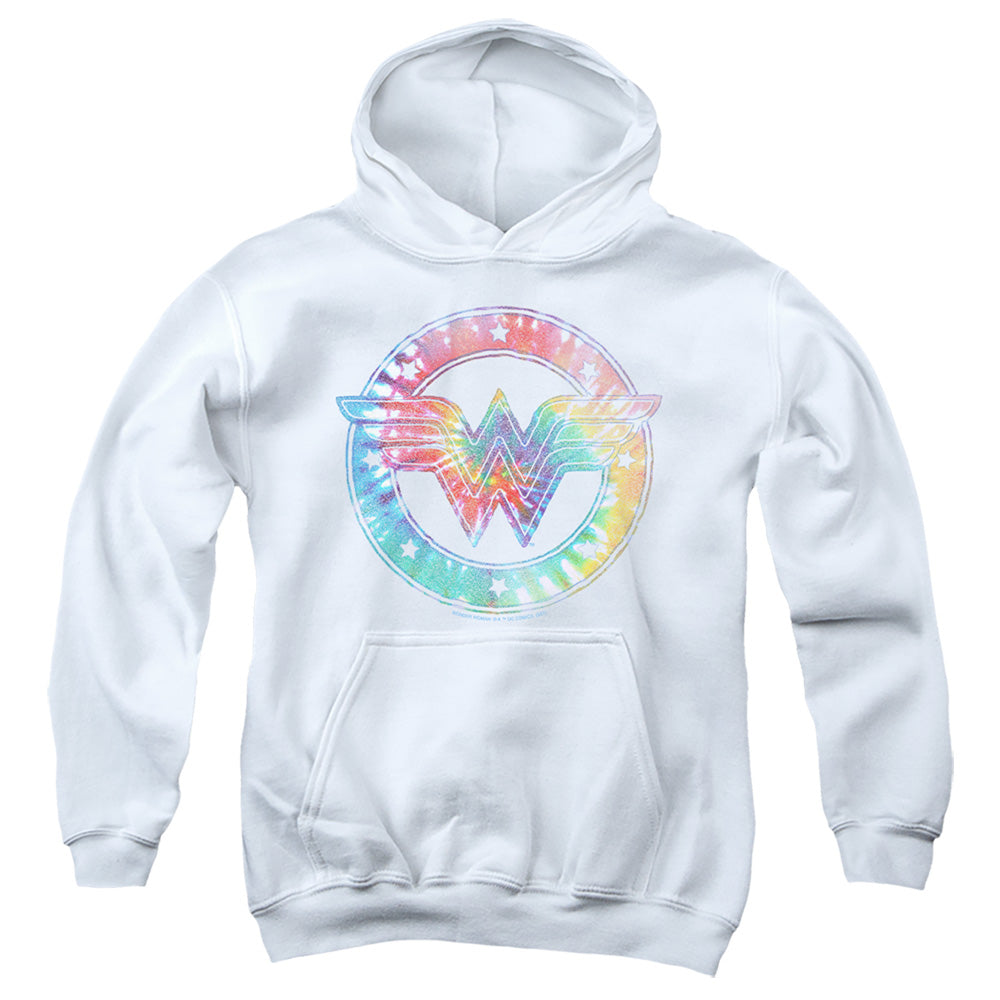 Wonder Woman Tie Dye Logo Youth Hoodie