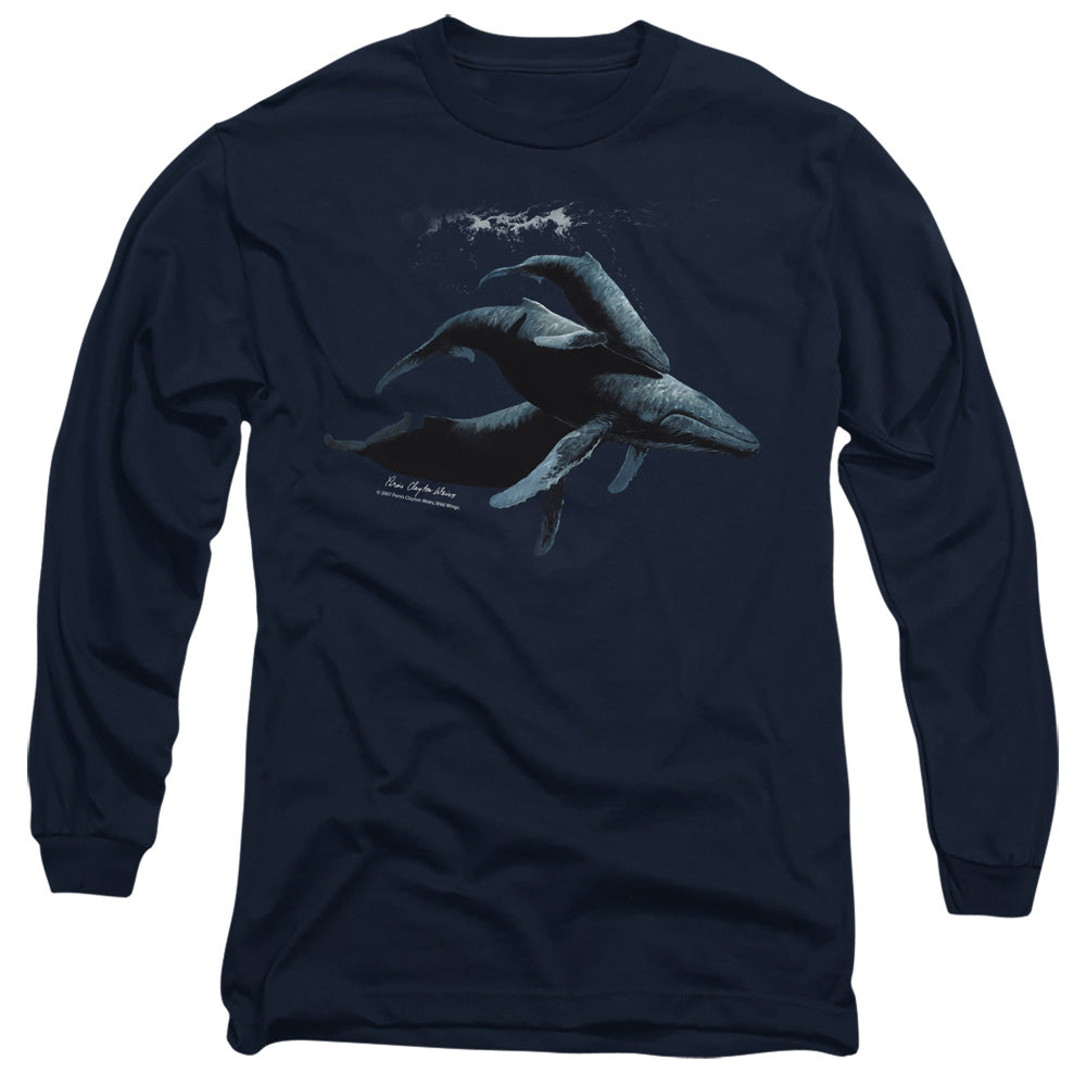 Wild Wings Power & Grace Humpback Whales Long Sleeve T-Shirt
