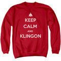 Star Trek Keep Calm and Klingon Crewneck Sweatshirt