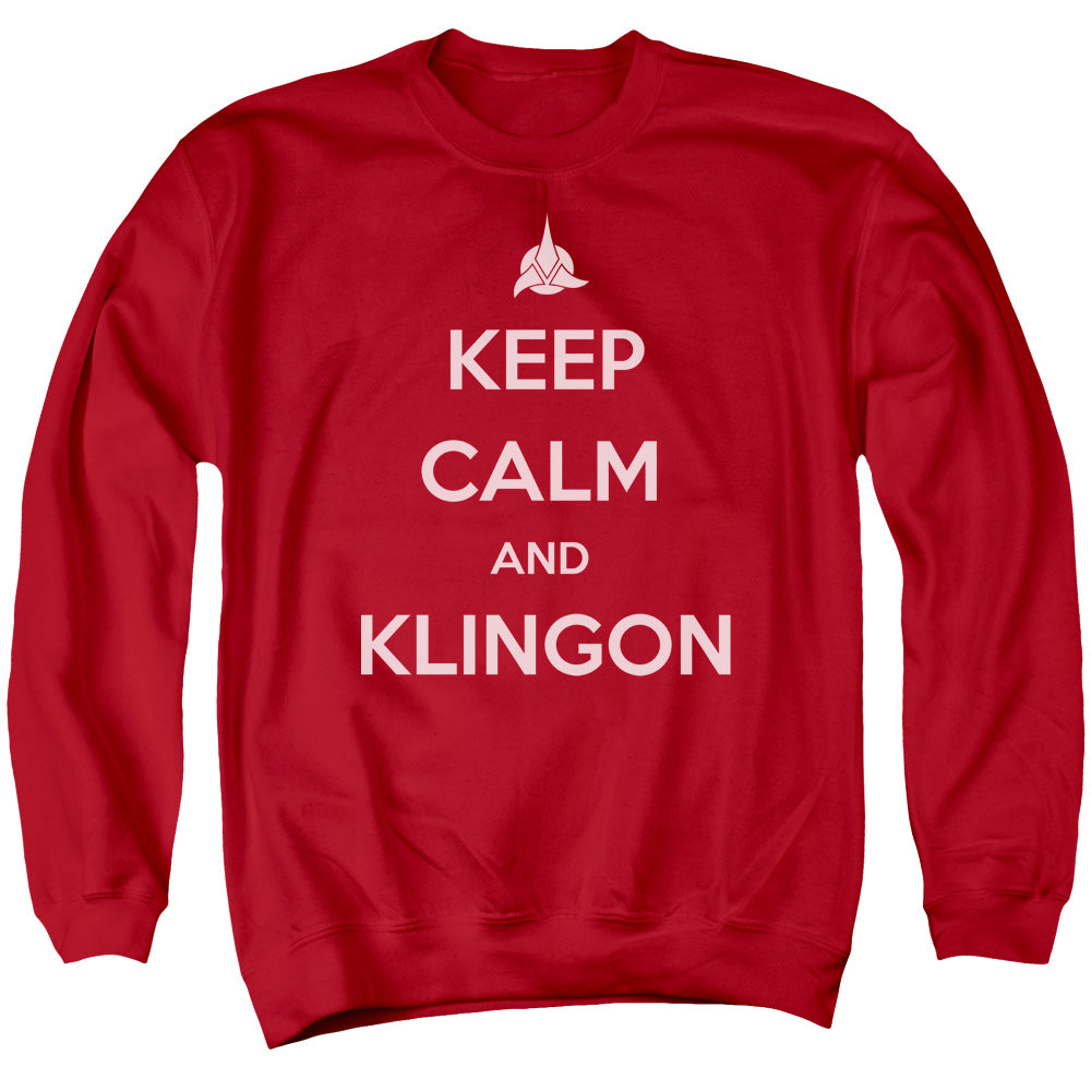 Star Trek Keep Calm and Klingon Crewneck Sweatshirt