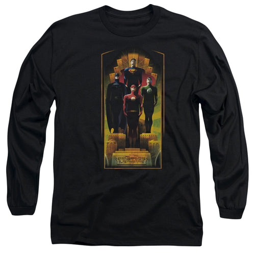 Justice League Deco Long Sleeve T-Shirt