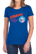Courage the Cowardly Dog Courage Logo Womens T-Shirt