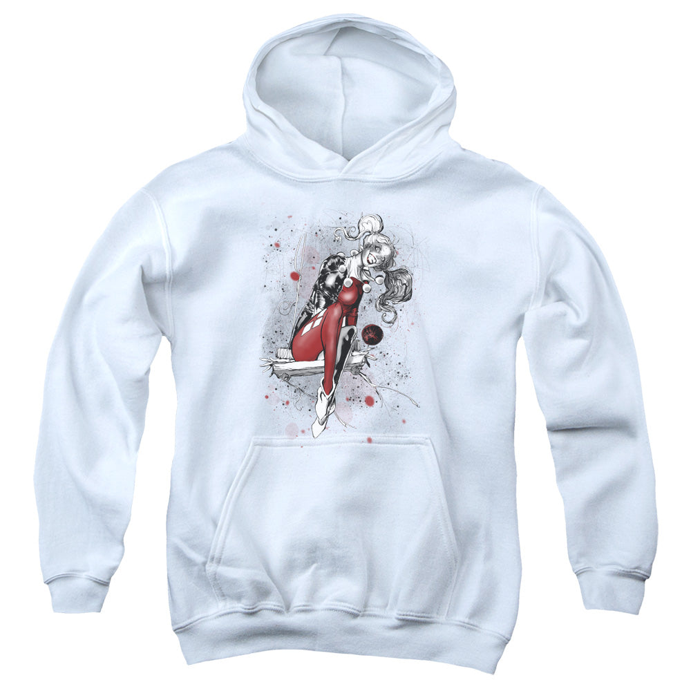 Justice League Harley Sketch Youth Hoodie