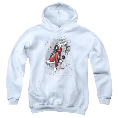 Justice League Harley Sketch Youth Hoodie