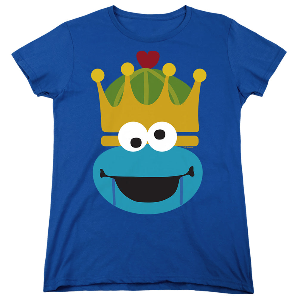 Sesame Street Christmas Nutcracker Cookie Monster Womens T-Shirt