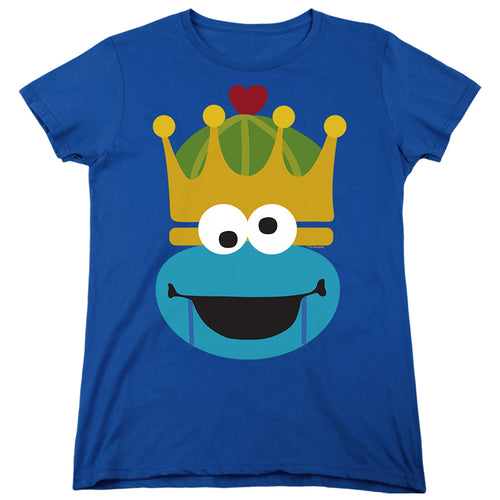Sesame Street Christmas Nutcracker Cookie Monster Womens T-Shirt
