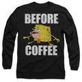 Spongebob Squarepants Before Coffee Meme Long Sleeve T-Shirt