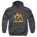 Betty Boop Betty's Motorcycles Charcoal Youth Hoodie