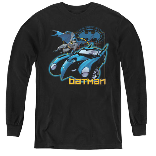 Batman Nice Wheels Youth Long Sleeve T-Shirt