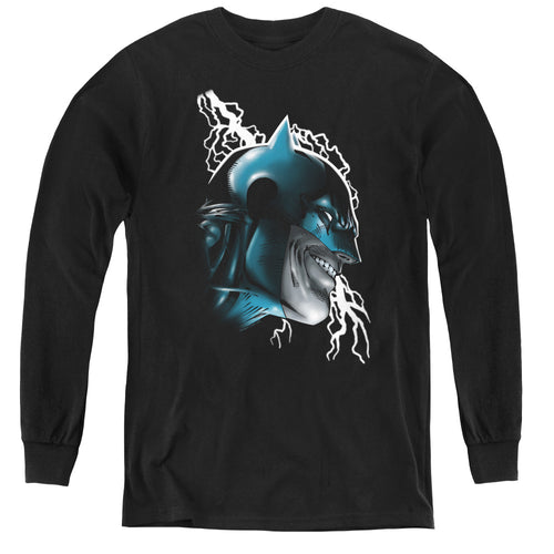 Batman Crazy Grin Youth Long Sleeve T-Shirt