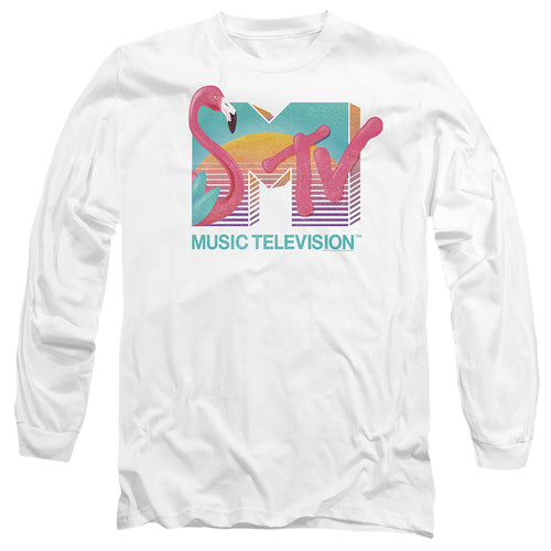 MTV Flamingo Logo Long Sleeve T-Shirt