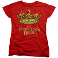 The Princess Bride Crown Red Womens T-Shirt