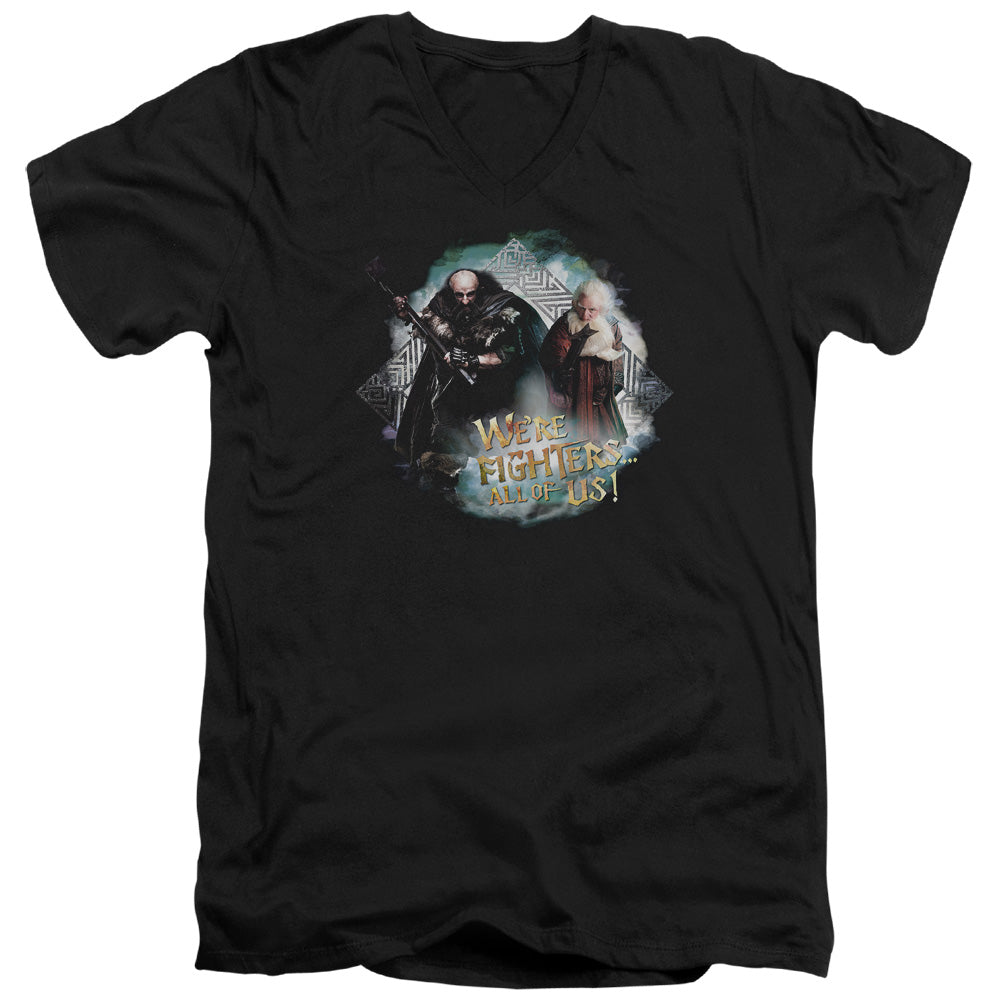 The Hobbit Were Fighers V-Neck T-Shirt