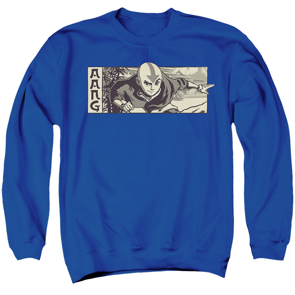 Avatar: The Last Airbender Illustrated Aang Crewneck Sweatshirt