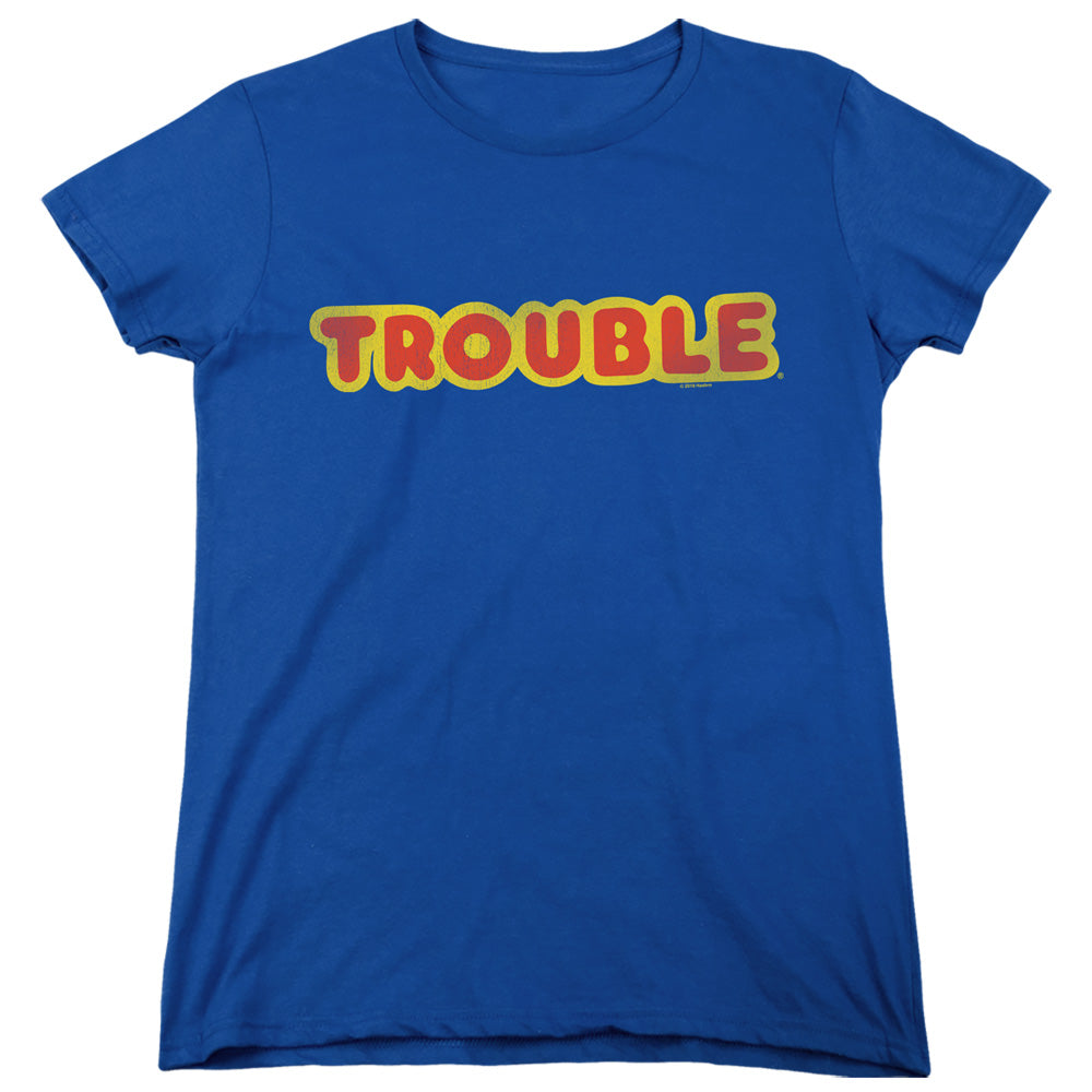 Trouble Logo Womens T-Shirt