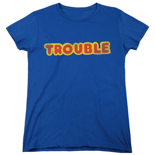 Trouble Logo Womens T-Shirt