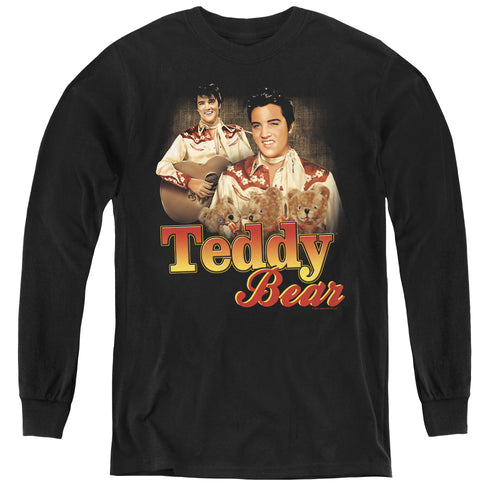 Elvis Presley Teddy Bear Youth Long Sleeve T-Shirt