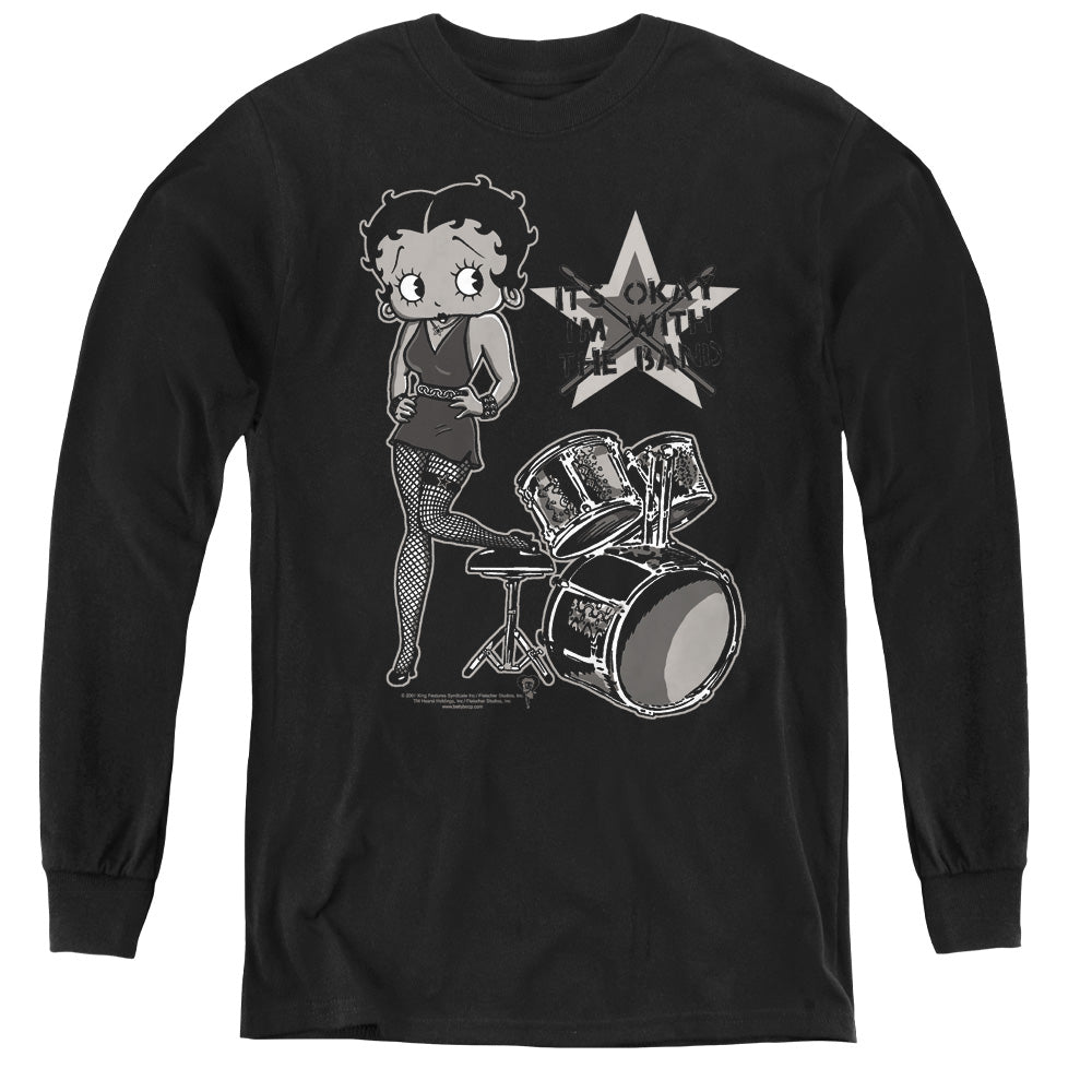 Betty Boop With the Band Youth Long Sleeve T-Shirt