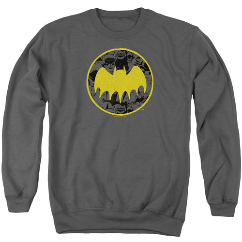 Batman Vintage Symbol Collage Crewneck Sweatshirt