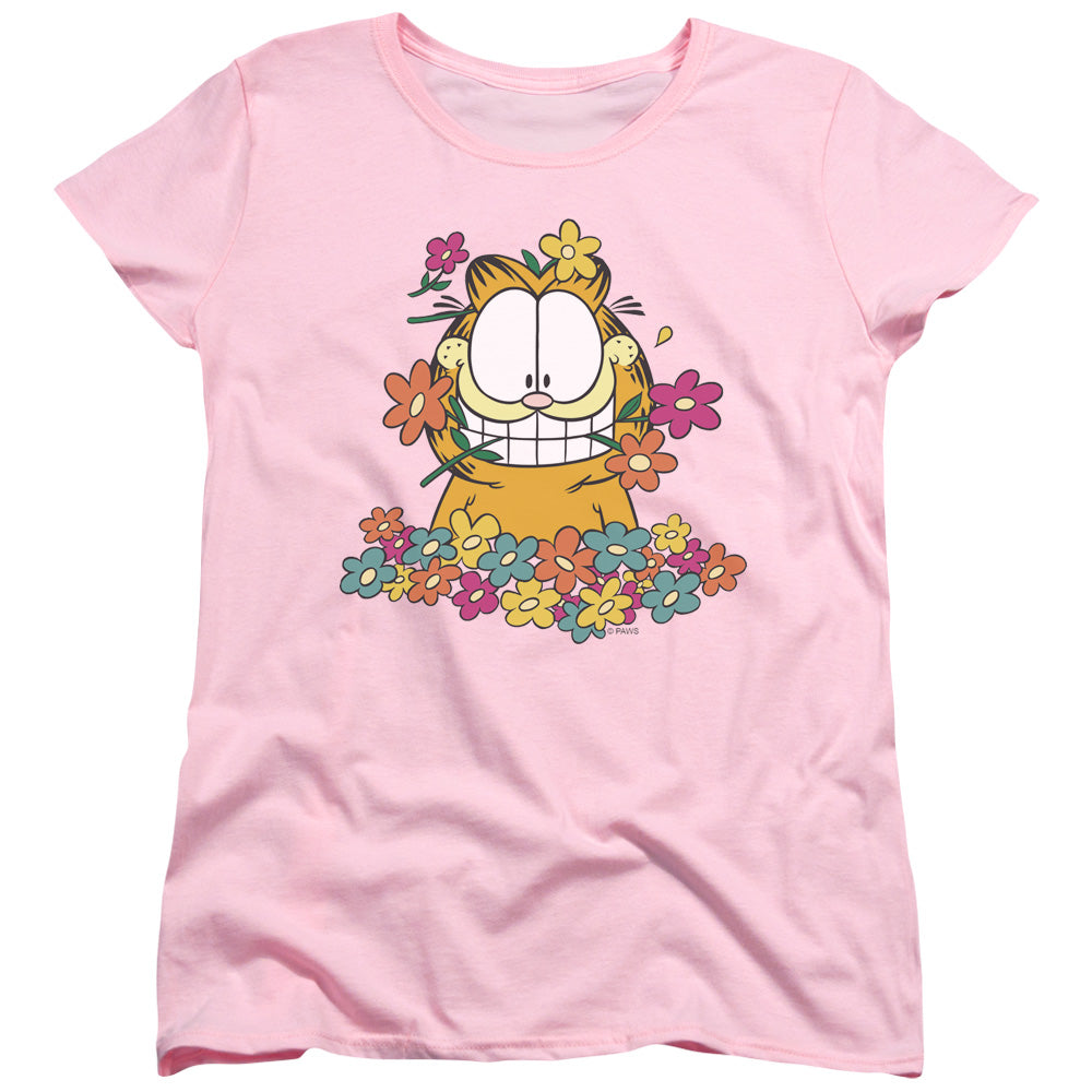 Garfield In The Garden Womens T-Shirt