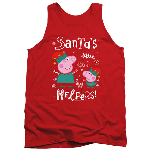 Peppa Pig And George Pig, Merry Christmas Elves Tank Top