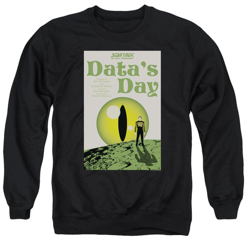 Star Trek Data's Day Black Crewneck Sweatshirt