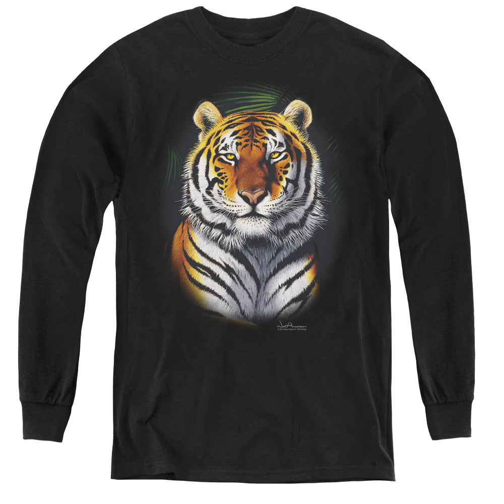 Wild Wings Jungle Fire Tiger Youth Long Sleeve T-Shirt
