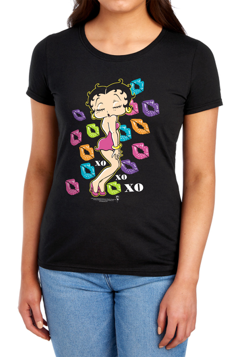Betty Boop Triple XO Womens T-Shirt