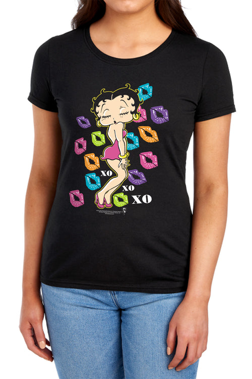 Betty Boop Triple XO Womens T-Shirt
