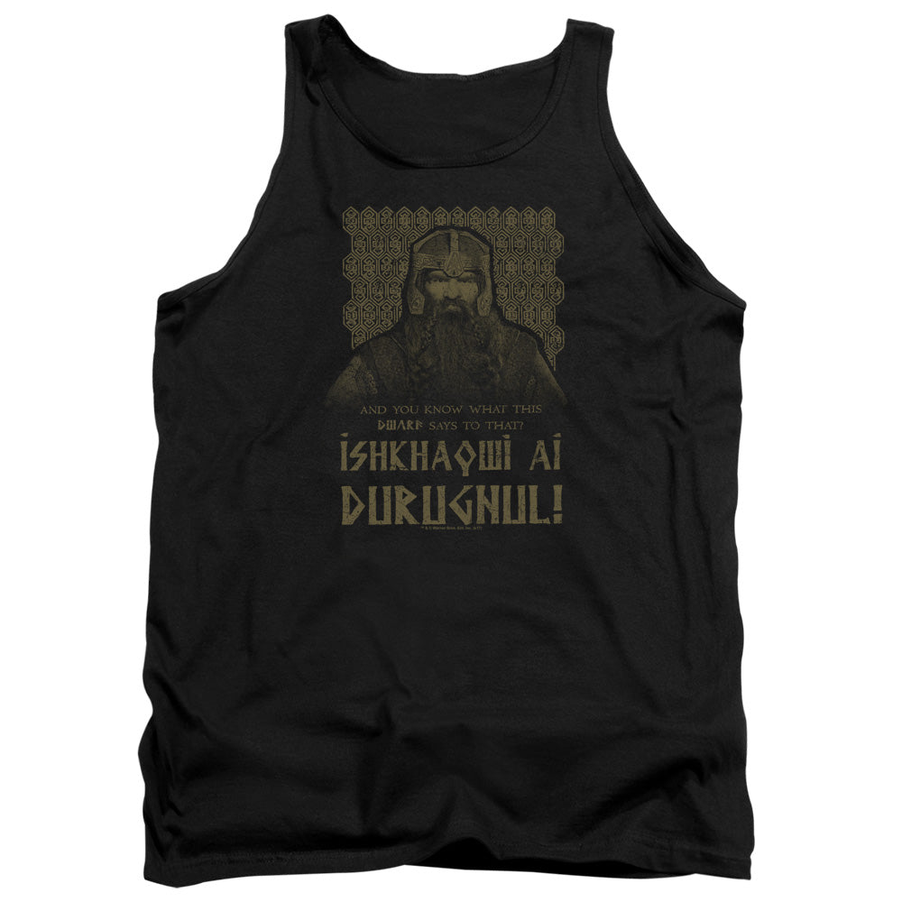 Lord of the Rings Ishkhaqwi Durugnul Tank Top