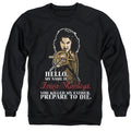The Princess Bride Hello Black Crewneck Sweatshirt