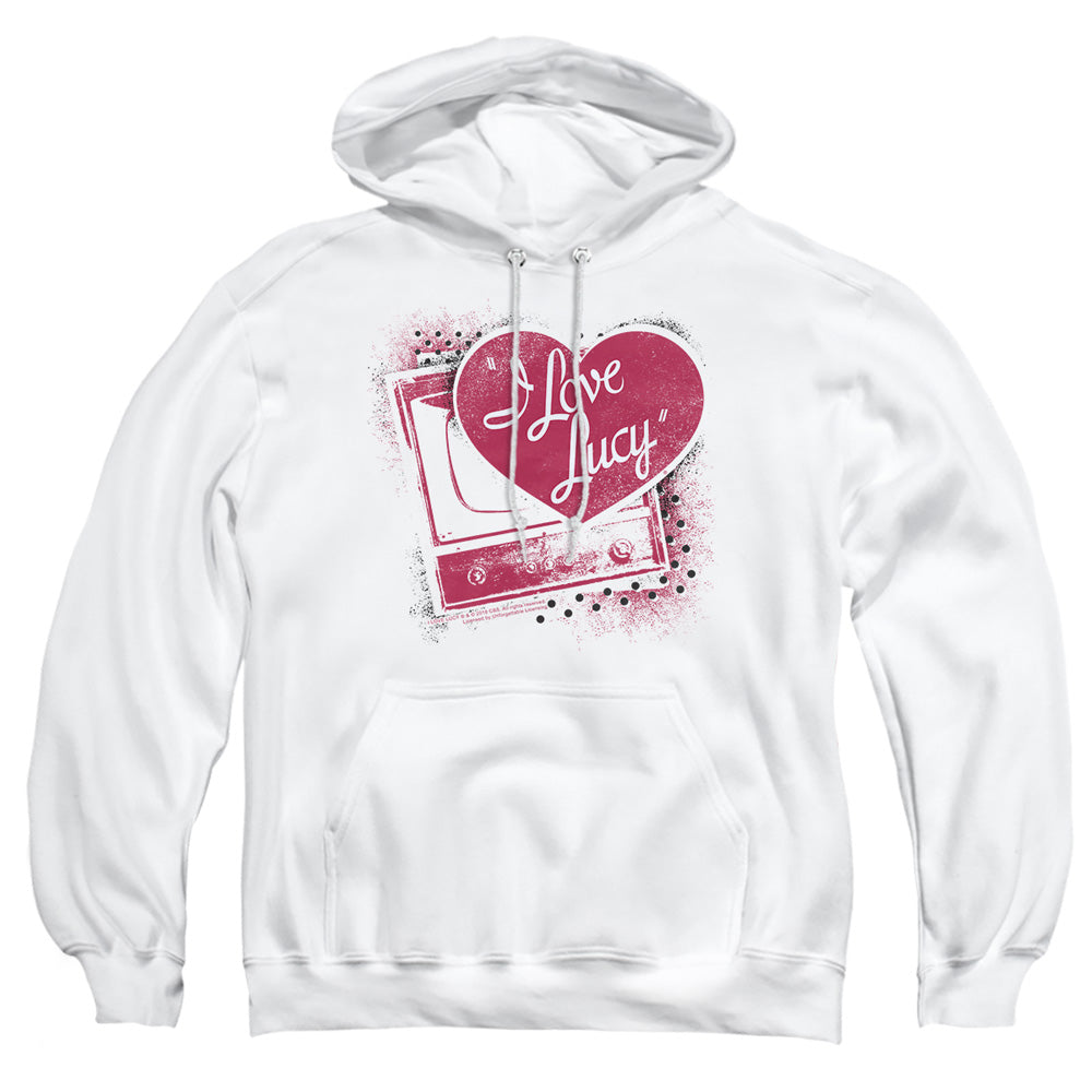 I Love Lucy Spray Paint Heart Pullover Hoodie