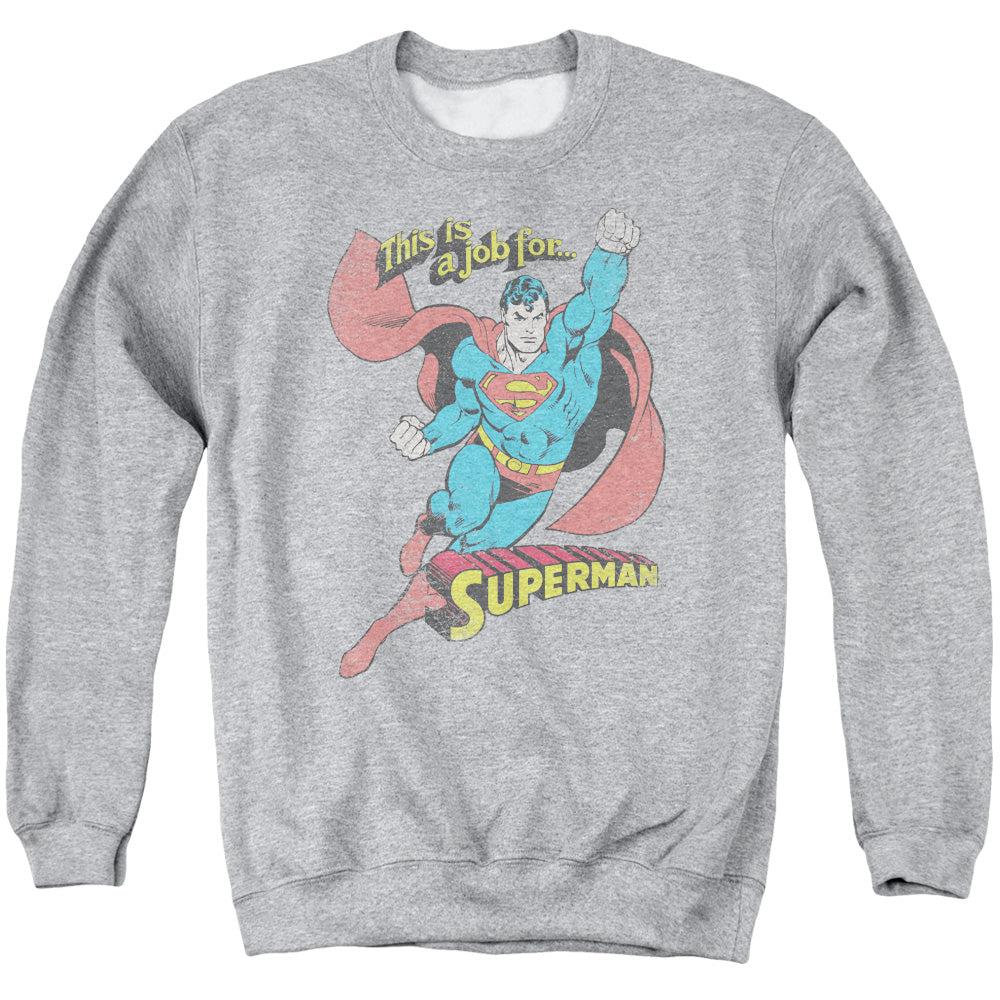 Superman On the Job Crewneck Sweatshirt