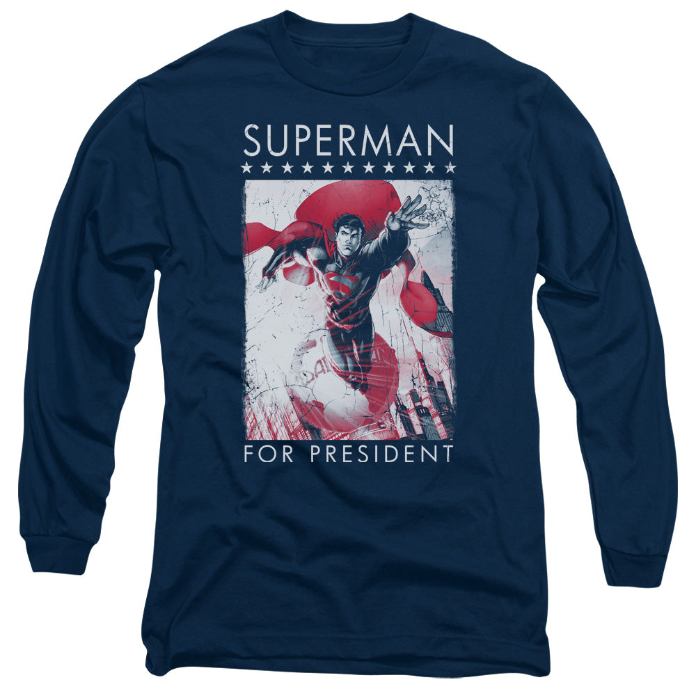 DC Comics Superman For President Long Sleeve T-Shirt