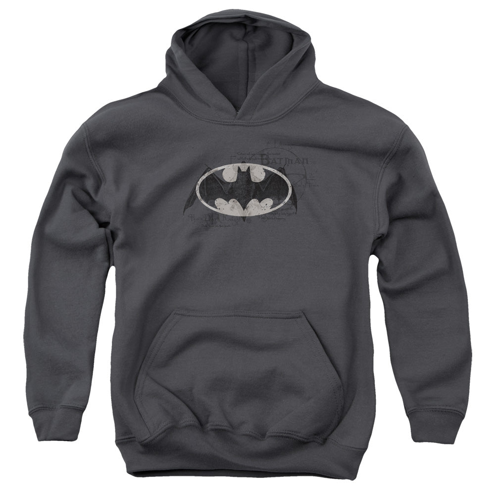 Batman Arcane Bat Logo Youth Hoodie