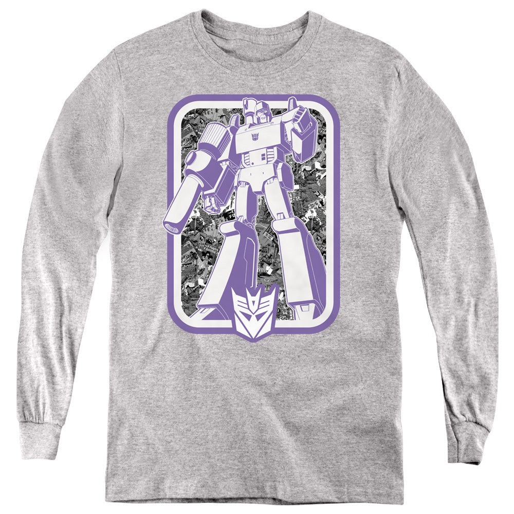 Transformers Megatron Panel Youth Long Sleeve T-Shirt