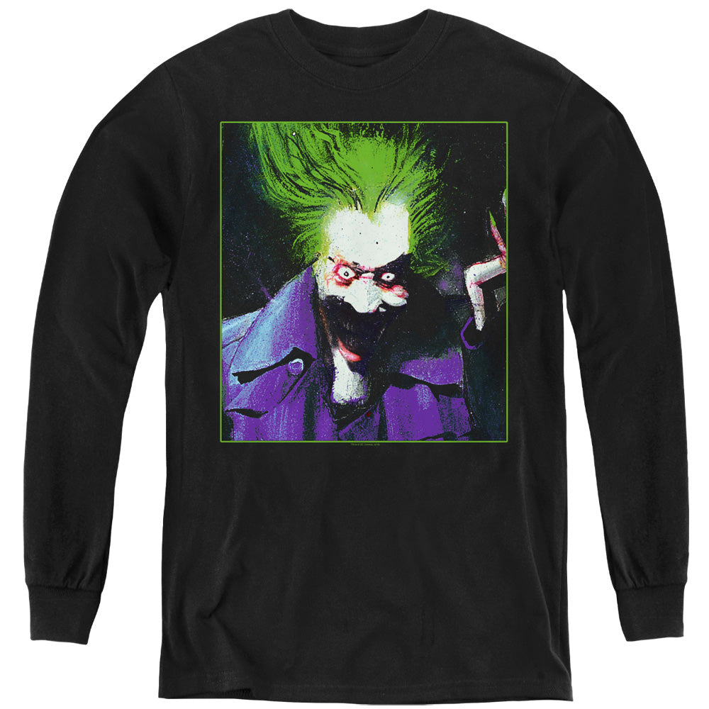 Batman Arkham Asylum Joker Youth Long Sleeve T-Shirt